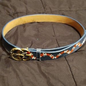 Blue Kingsnake Gucci Belt